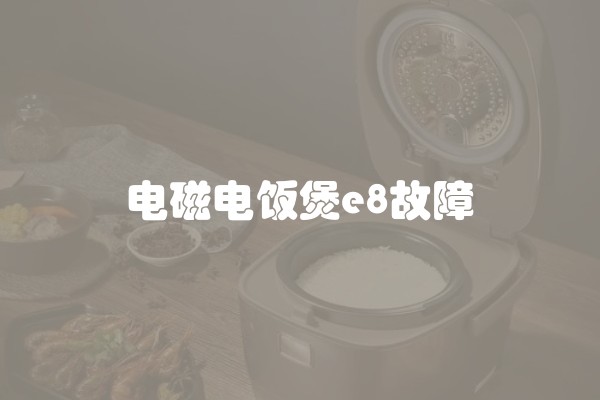 电磁电饭煲e8故障
