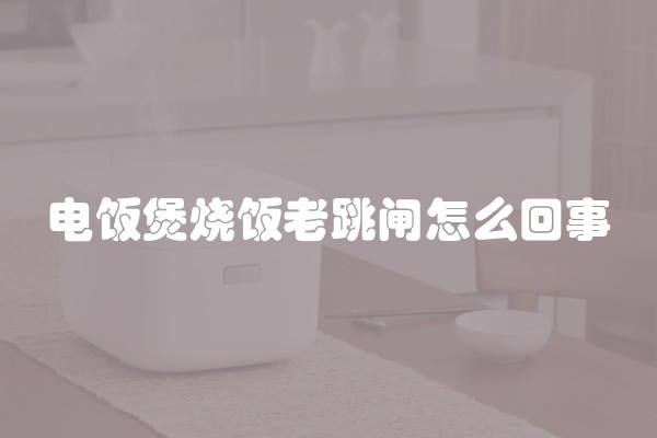 电饭煲烧饭老跳闸怎么回事