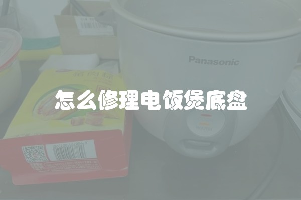 怎么修理电饭煲底盘