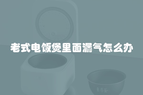 老式电饭煲里面漏气怎么办