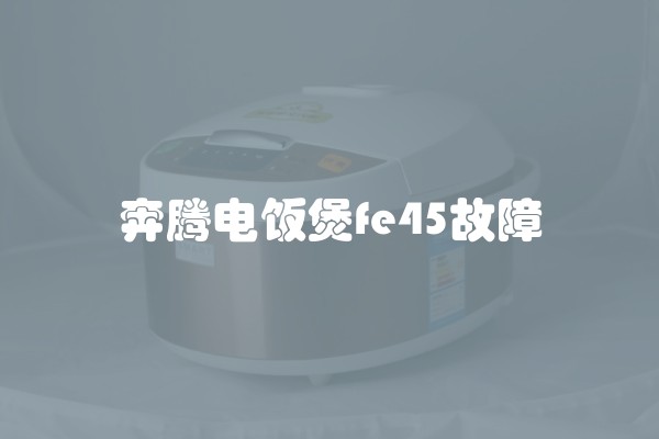 奔腾电饭煲fe45故障