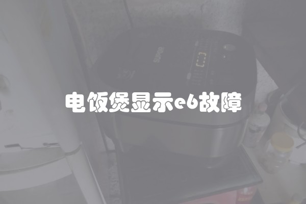 电饭煲显示e6故障