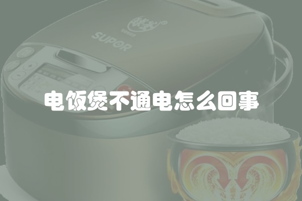 电饭煲不通电怎么回事