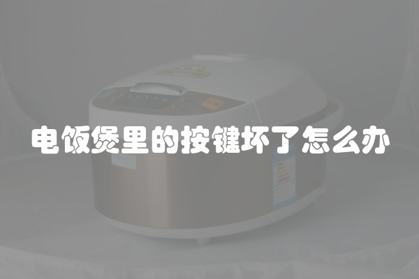 电饭煲里的按键坏了怎么办