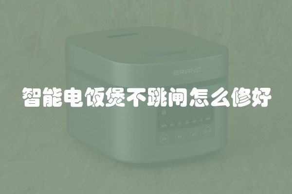 智能电饭煲不跳闸怎么修好