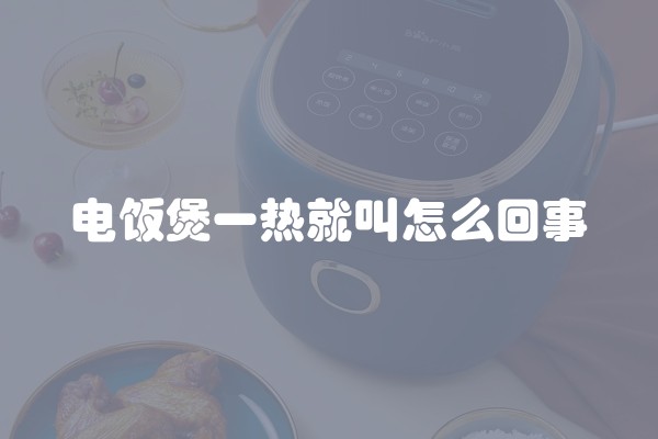 电饭煲一热就叫怎么回事