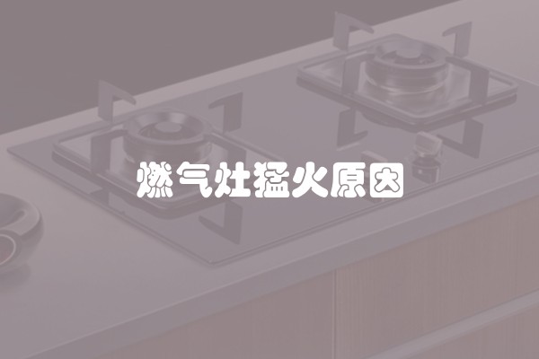 燃气灶猛火原因