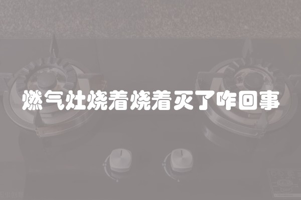 燃气灶烧着烧着灭了咋回事