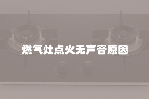燃气灶点火无声音原因