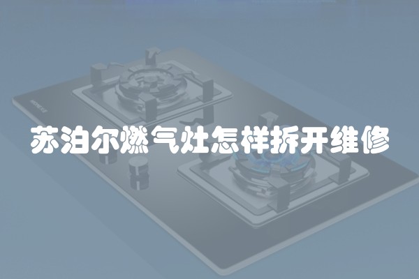 苏泊尔燃气灶怎样拆开维修