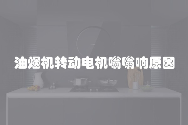 油烟机转动电机嗡嗡响原因