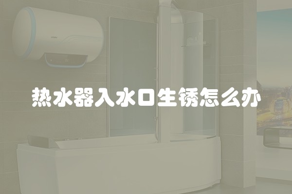 热水器入水口生锈怎么办