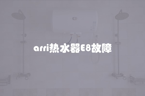 arri热水器E8故障
