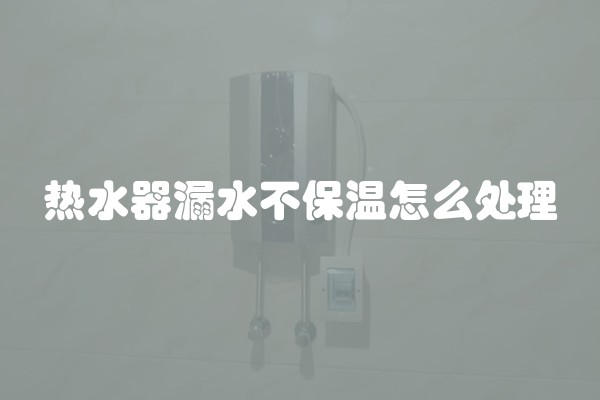 热水器漏水不保温怎么处理