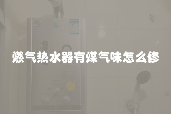 燃气热水器有煤气味怎么修