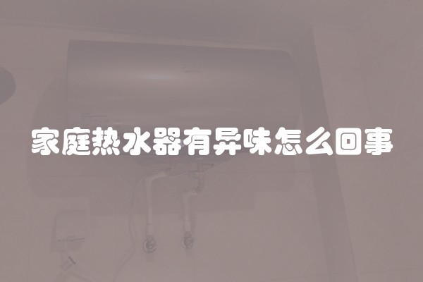 家庭热水器有异味怎么回事