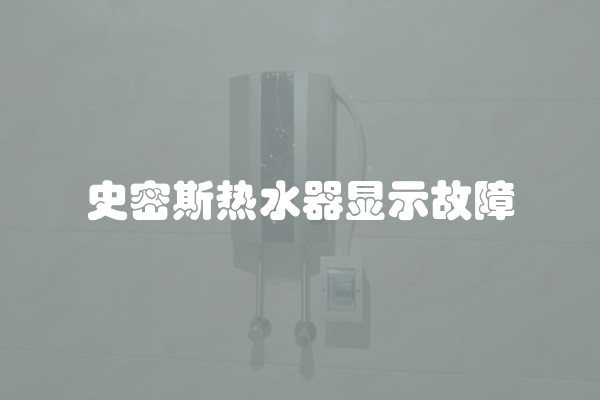 史密斯热水器显示故障