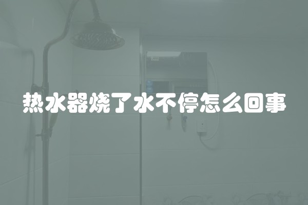 热水器烧了水不停怎么回事