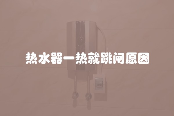 热水器一热就跳闸原因