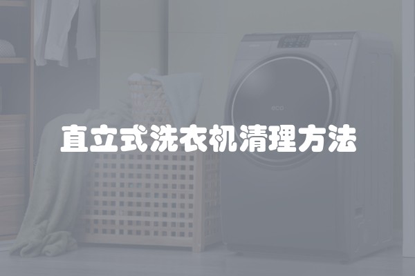 直立式洗衣机清理方法