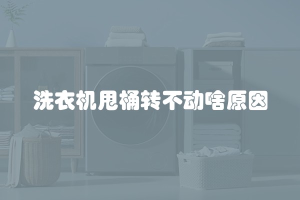 洗衣机甩桶转不动啥原因