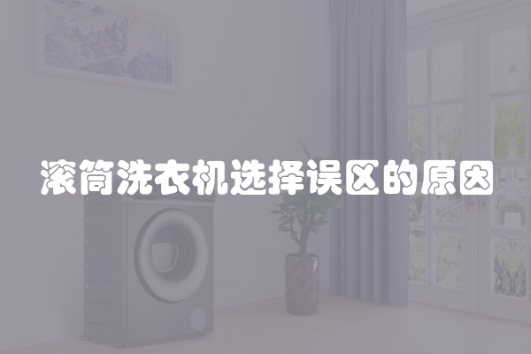 滚筒洗衣机选择误区的原因
