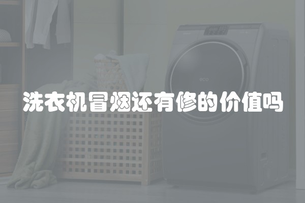 洗衣机冒烟还有修的价值吗