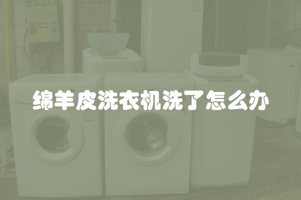 绵羊皮洗衣机洗了怎么办