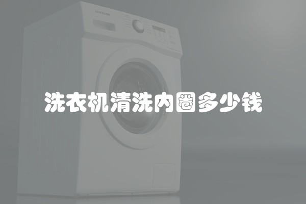 洗衣机清洗内圈多少钱