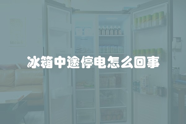冰箱中途停电怎么回事