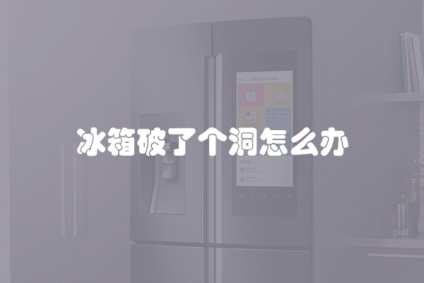 冰箱破了个洞怎么办
