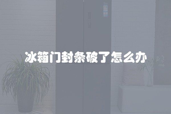 冰箱门封条破了怎么办