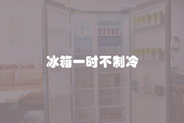 冰箱一时不制冷