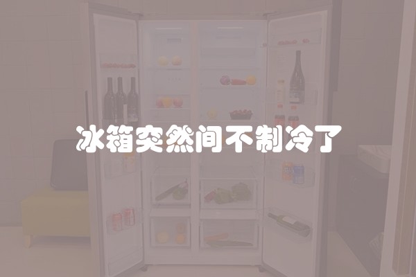 冰箱突然间不制冷了