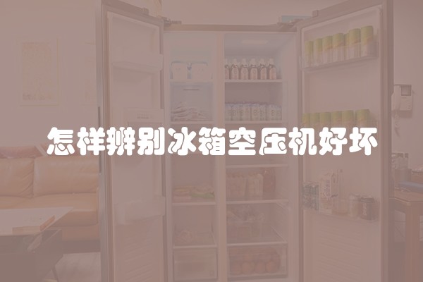 怎样辨别冰箱空压机好坏
