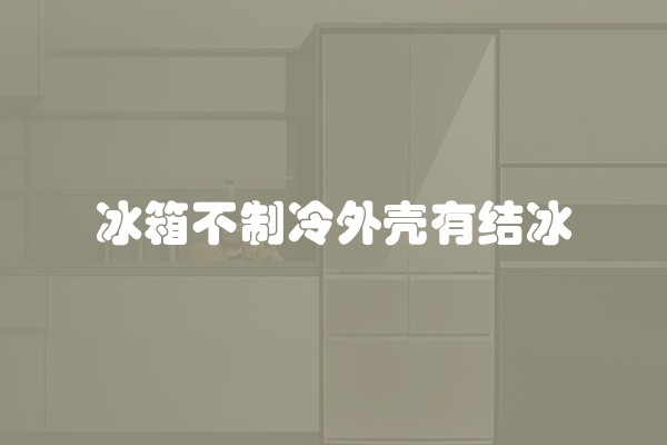 冰箱不制冷外壳有结冰