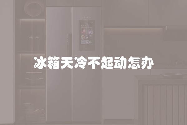 冰箱天冷不起动怎办