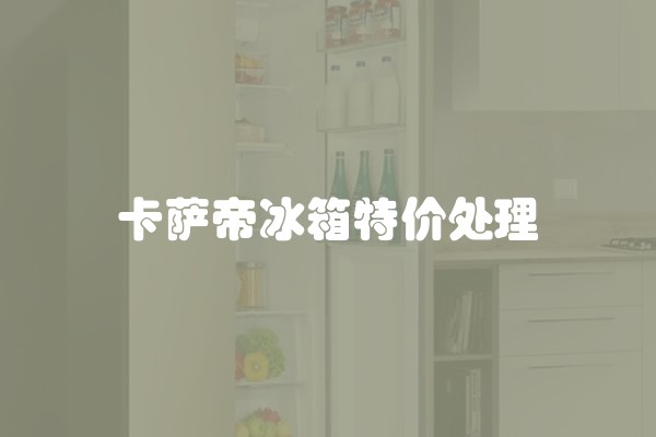 卡萨帝冰箱特价处理