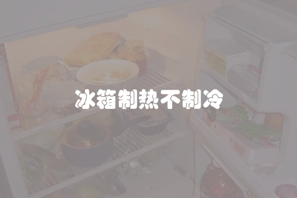 冰箱制热不制冷