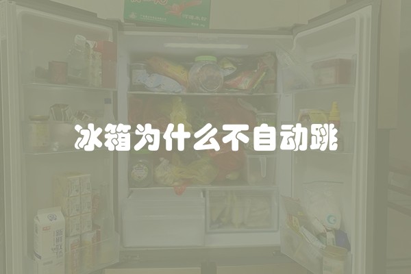 冰箱为什么不自动跳