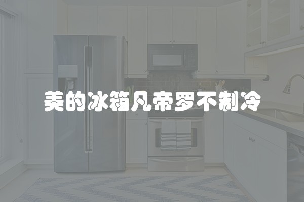 美的冰箱凡帝罗不制冷