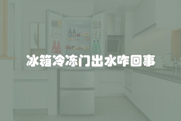 冰箱冷冻门出水咋回事