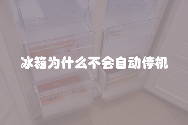 冰箱为什么不会自动停机