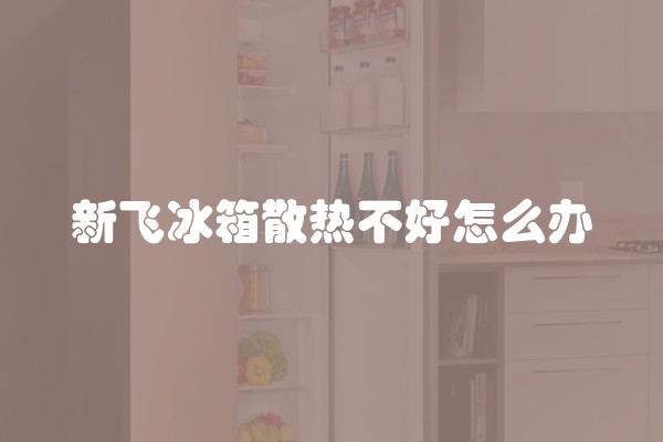 新飞冰箱散热不好怎么办