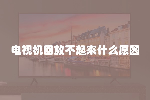 电视机回放不起来什么原因