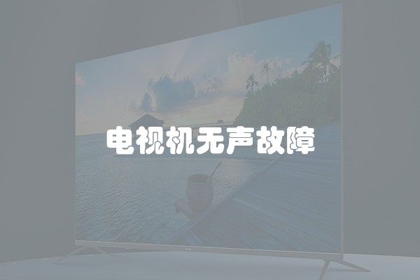 电视机无声故障
