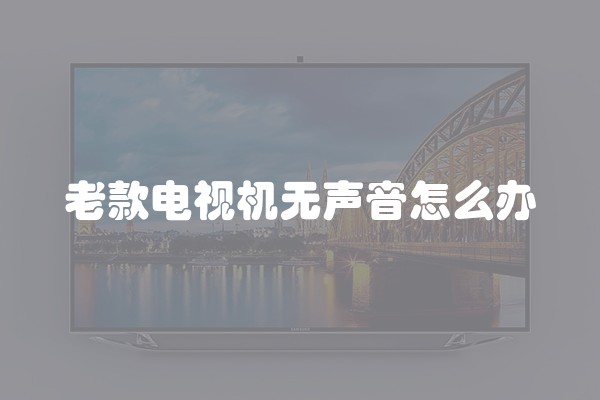 老款电视机无声音怎么办