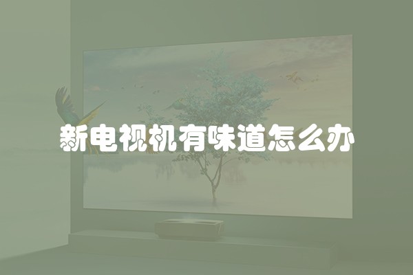 新电视机有味道怎么办