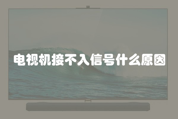 电视机接不入信号什么原因