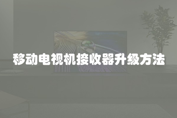 移动电视机接收器升级方法